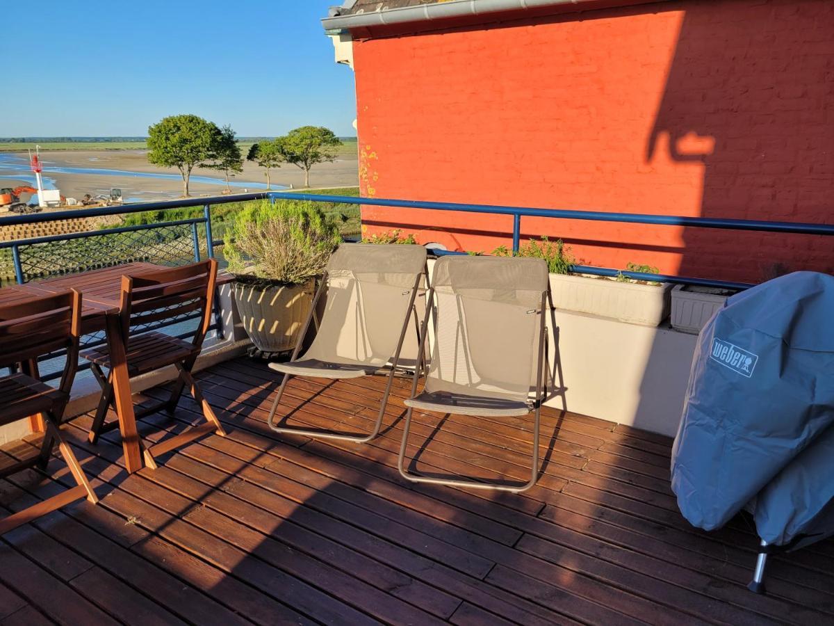 Vue Et Terrasse Panoramique Sur La Baie De Somme Apartment Сен-Валери-сюр-Сом Екстериор снимка